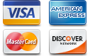 We accept Most Types of Credit Cards