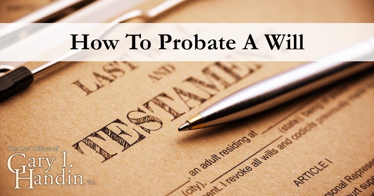 probate a will