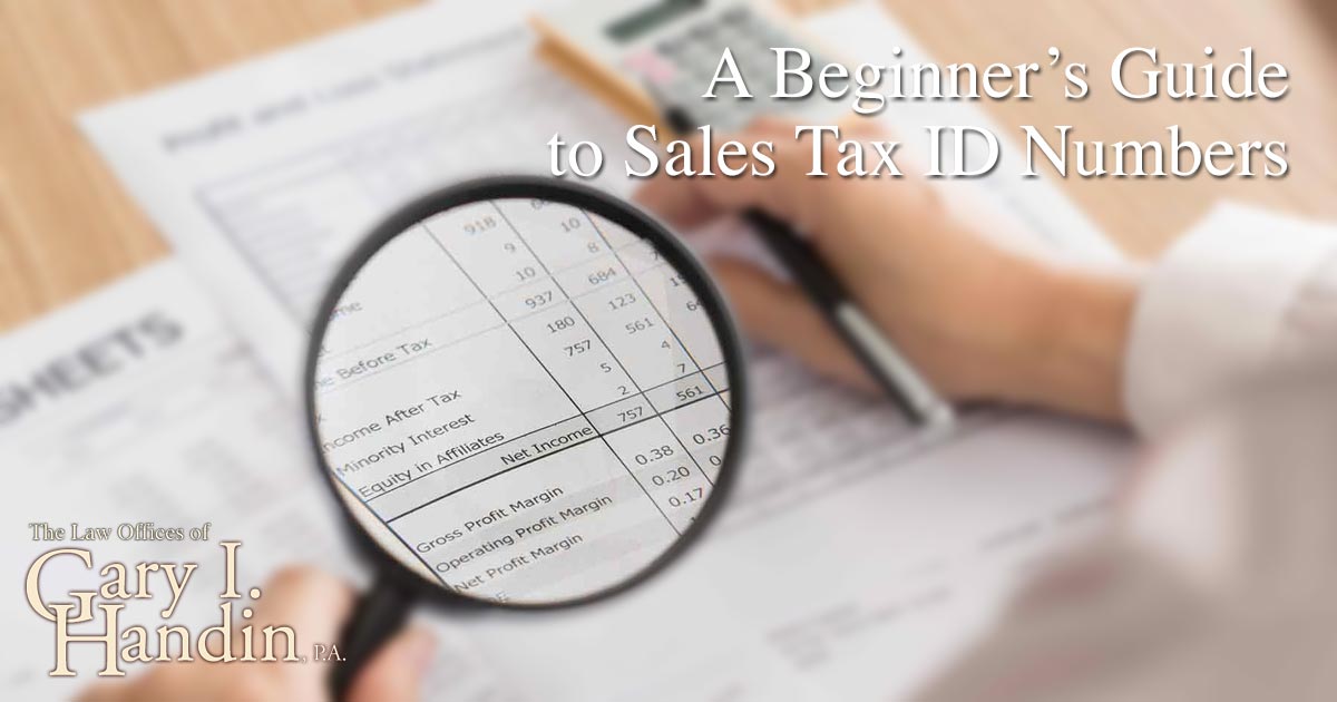 Sales Tax ID Numbers