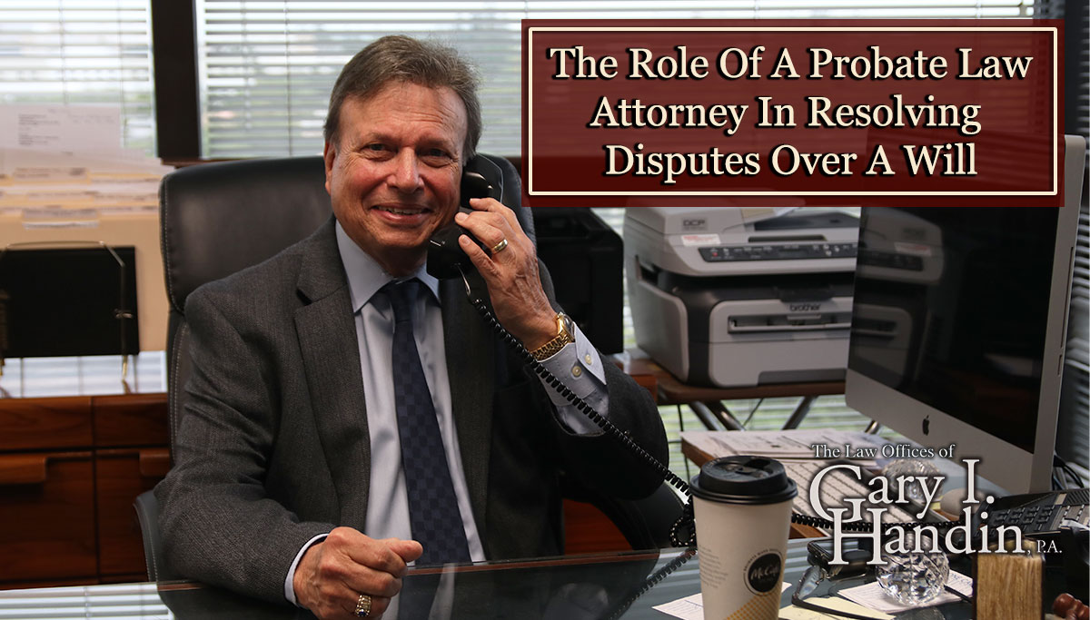 Probate attorney Gary Handin