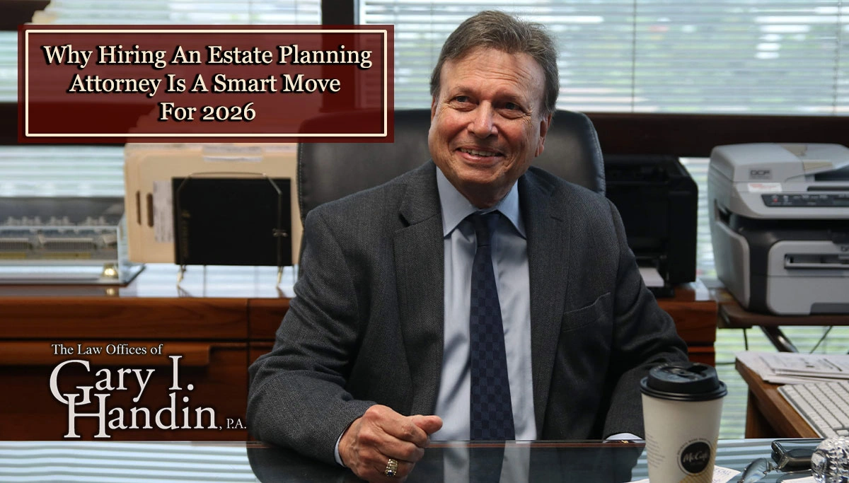 professional lawyer smiling behind a desk